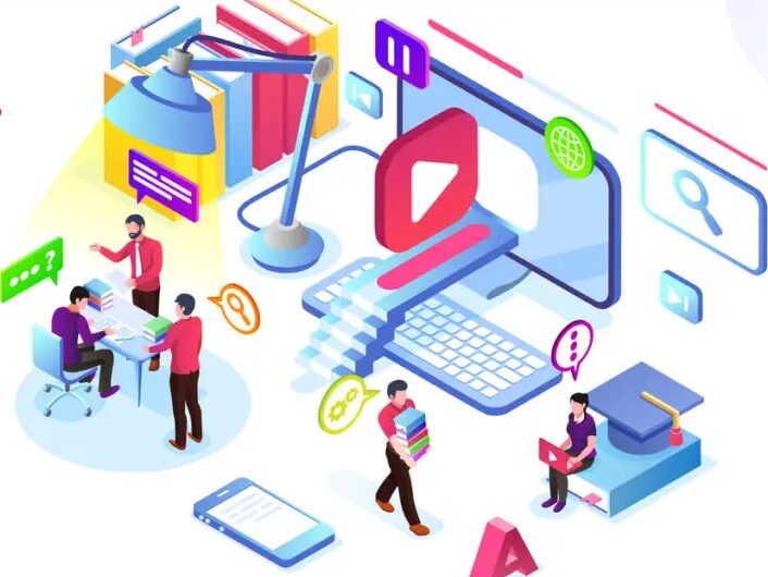 カラフルな人々がサイト制作